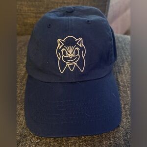 Blue Embroidered Cat Cap